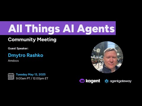All Things AI Agents community meeting 